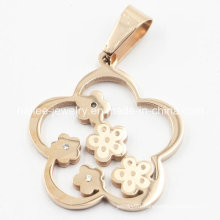 Imitation Stainless Steel Fashion Flower Pendant Jewelry